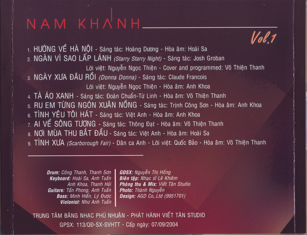 Viết Tân CD - Nam Khánh Vol.1