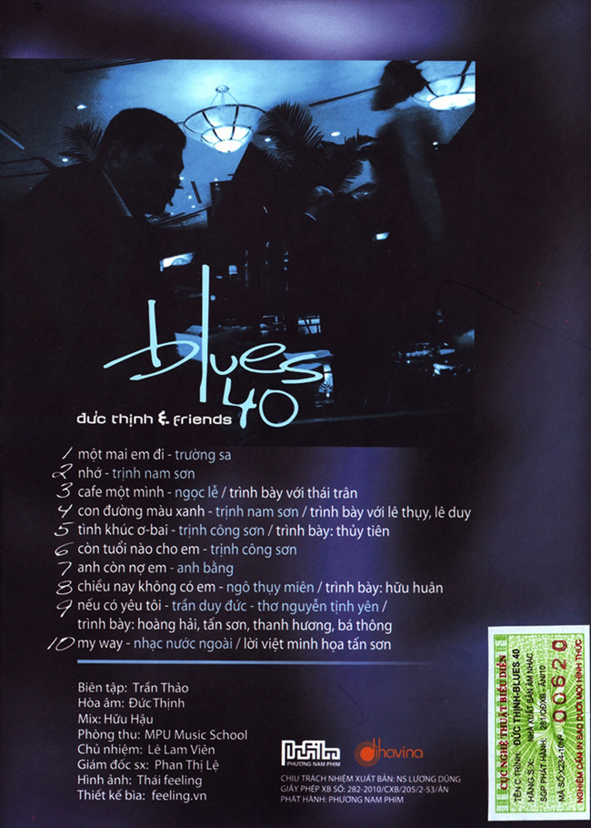Dihavina CD - Blues 40 (Đức Thịnh And Friends)