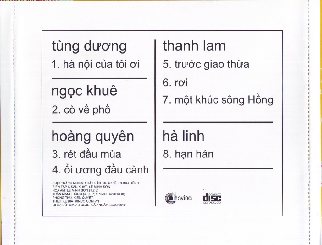 Dihavina CD - Một Khúc Sông Hồng