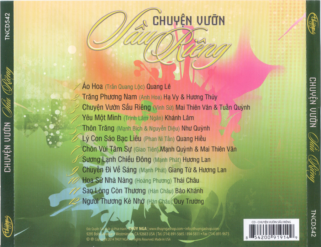 Thúy Nga CD542 - Chuyện Vườn Sầu Riêng