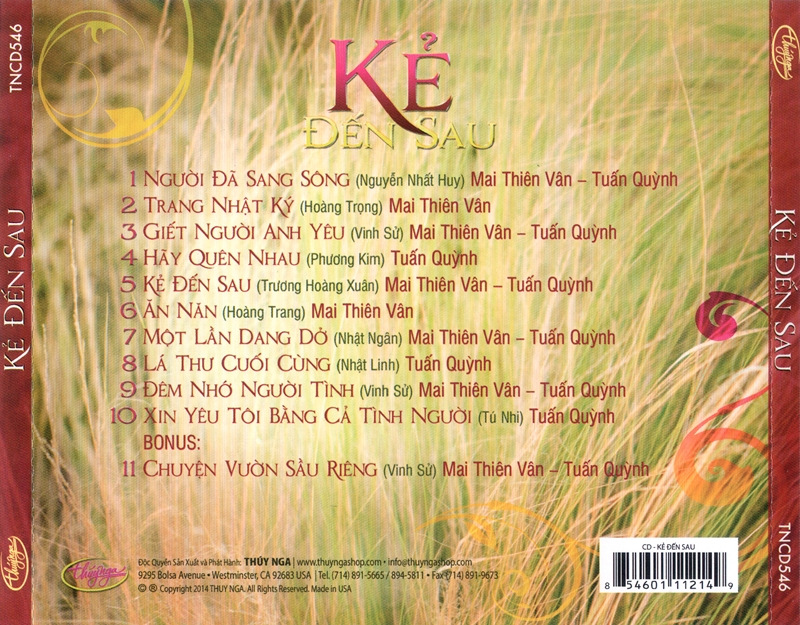 Thúy Nga CD546 - Kẻ Đến Sau
