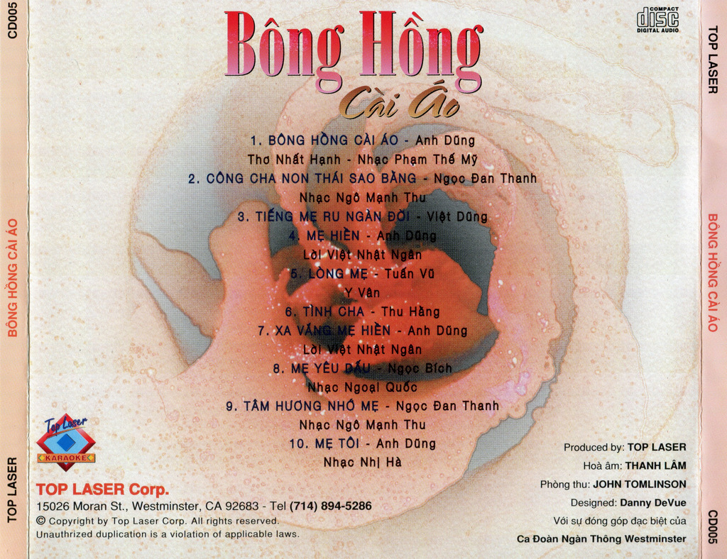 Top Laser CD005 - Bông Hồng Cài Áo