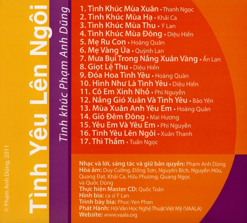Tình Khúc Phạm Anh Dũng - Tình Yêu Lên Ngôi