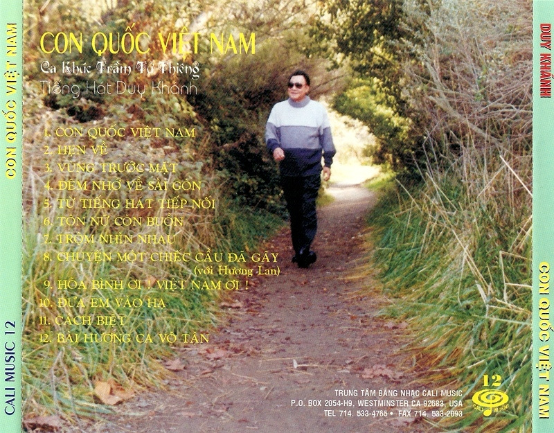 Cali Music CD 012 - Con Quốc Việt Nam