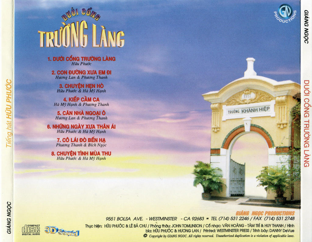 Giáng Ngọc CD - Dưới Cổng Trường Làng