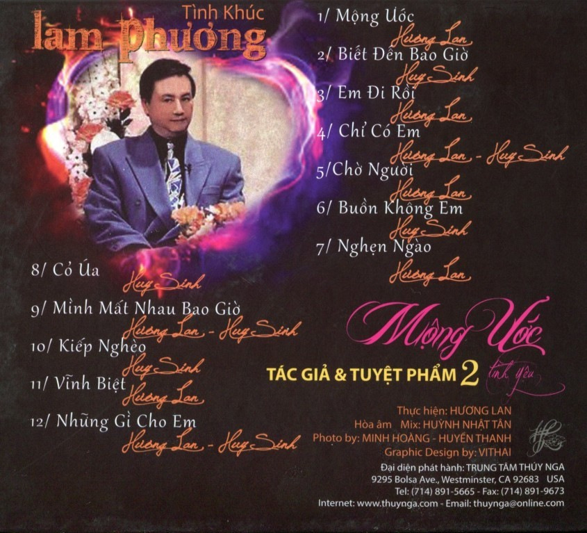 Thúy Nga CD - Mộng Ước Tình Yêu