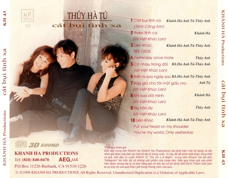 Khánh Hà CD 043 - Cát Bụi Tình Xa
