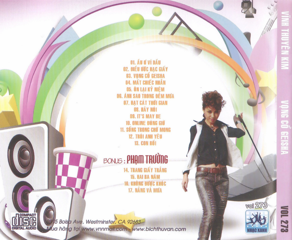 Nhạc Xanh CD273 - Vọng Cổ Geisha
