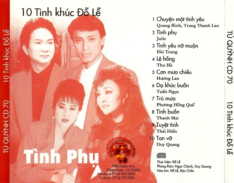 Tú Quỳnh CD 070 - Tình Phụ