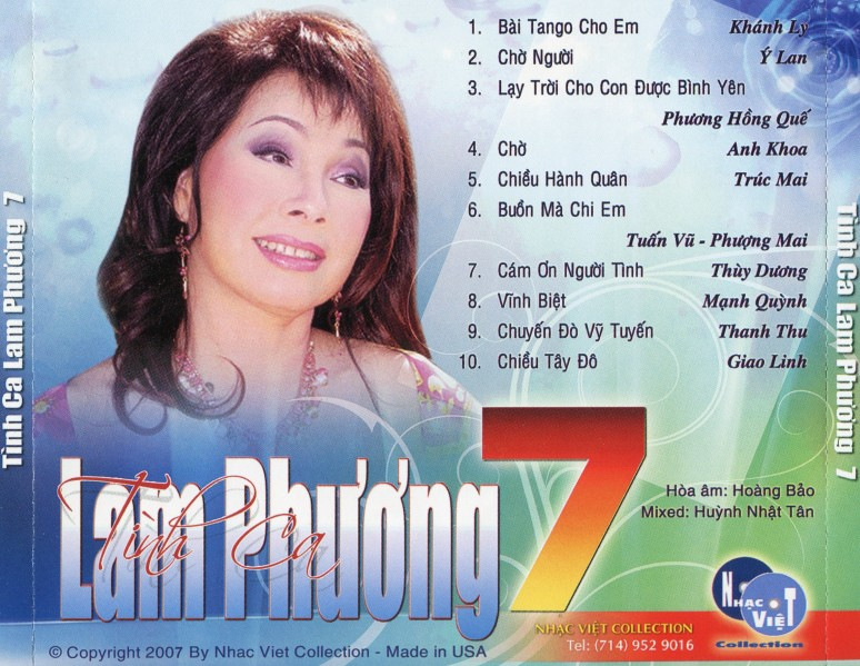 Nhạc Việt CD - Tình Ca Lam Phương 7