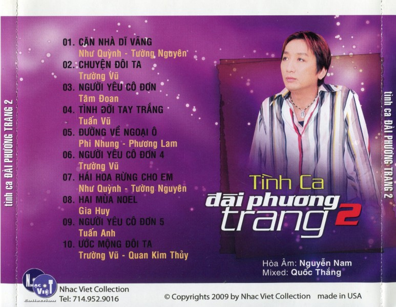 Nhạc Việt CD - Tình Ca Đài Phương Trang 2