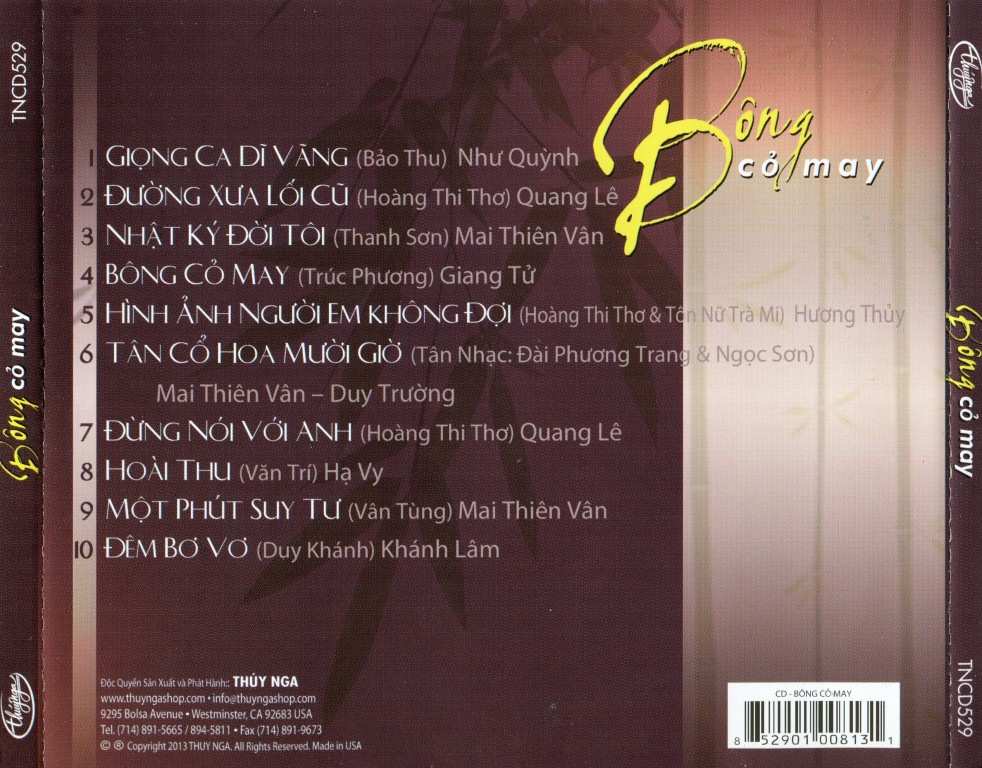 Thúy Nga CD 529 - Bông Cỏ May