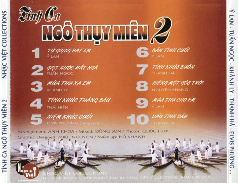 Nhạc Việt CD - Tình Ca Ngô Thụy Miên 2
