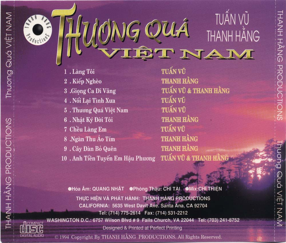 Thanh Hằng CD - Thương Quá Việt Nam