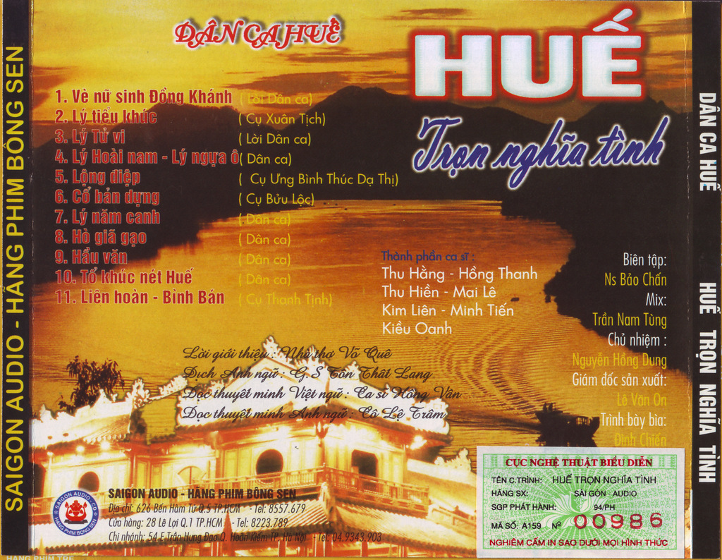 Sài Gòn CD - Huế Trọn Nghĩa Tình