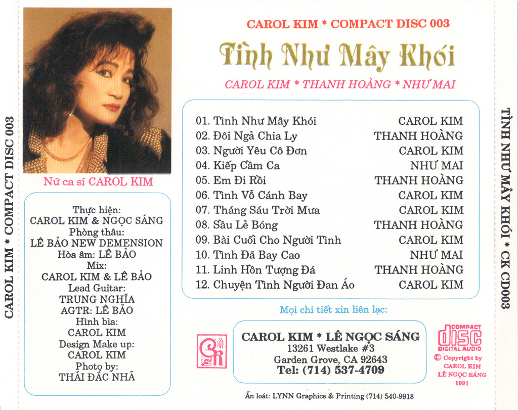 Carol Kim CD 03 - Tình Như Mây Khói