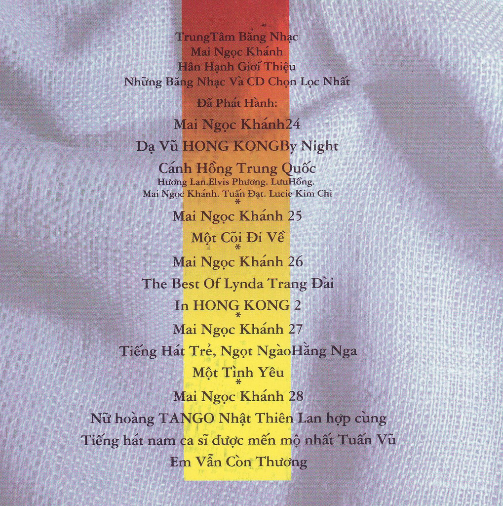 Mai Ngọc Khánh CD 29 - Nhớ Người Yêu