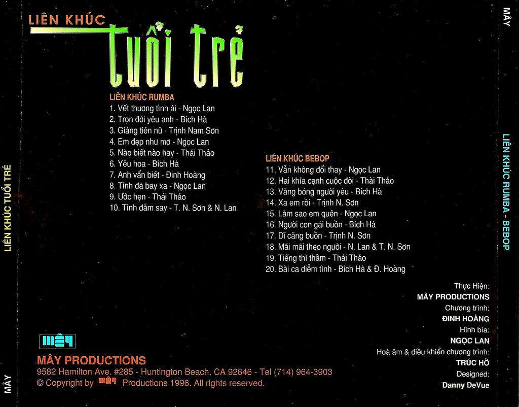 Mây CD - Liên Khúc Tuổi Trẻ