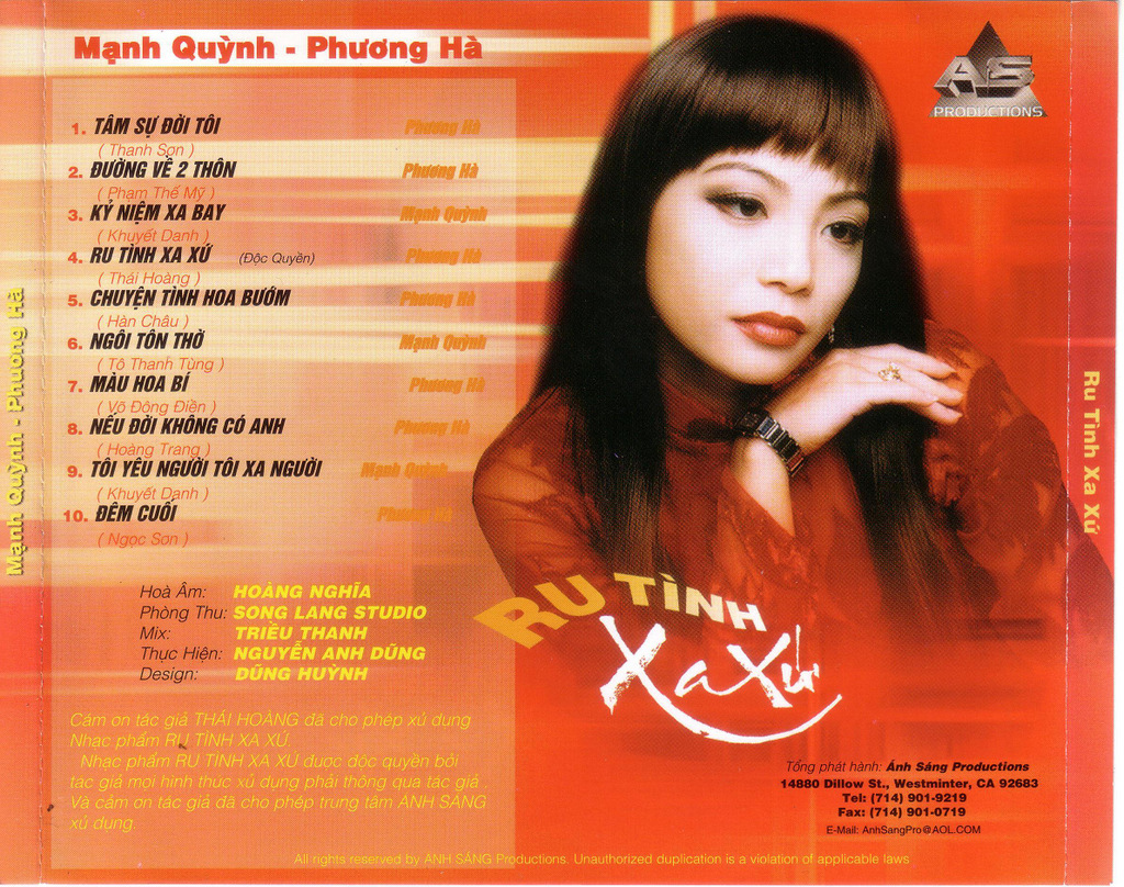 Ánh Sáng CD - Ru Tình Xa Xứ