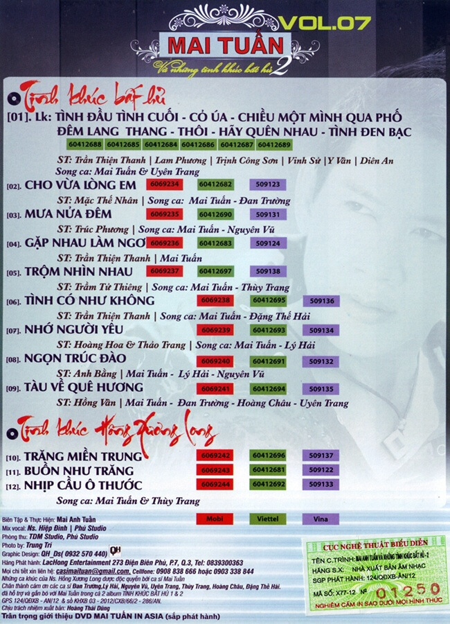 Dihavina CD - Mai Tuấn Và Những Tình Khúc Bất Tử