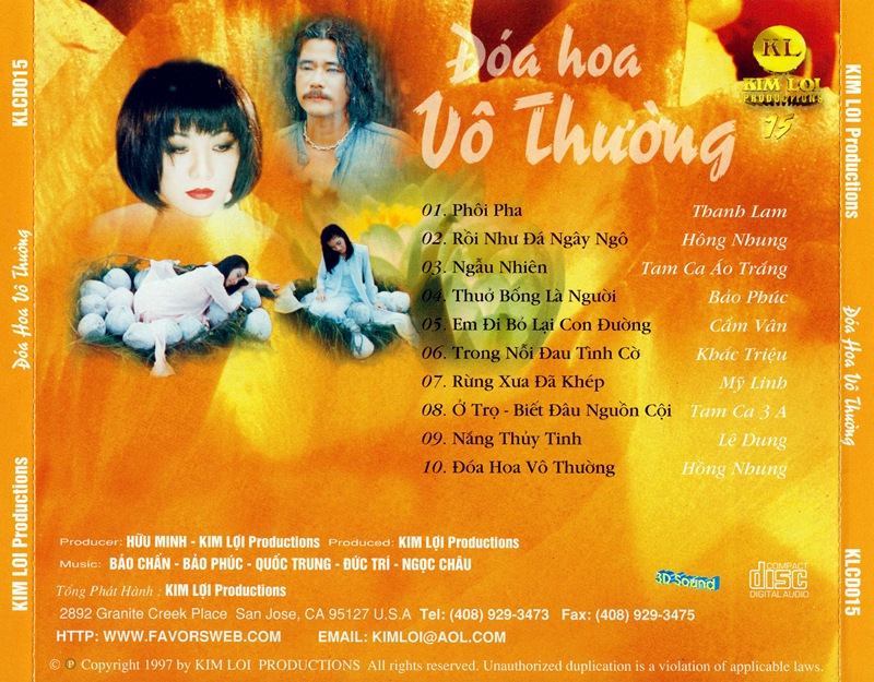 Kim Lợi CD015 - Đóa Hoa Vô Thường