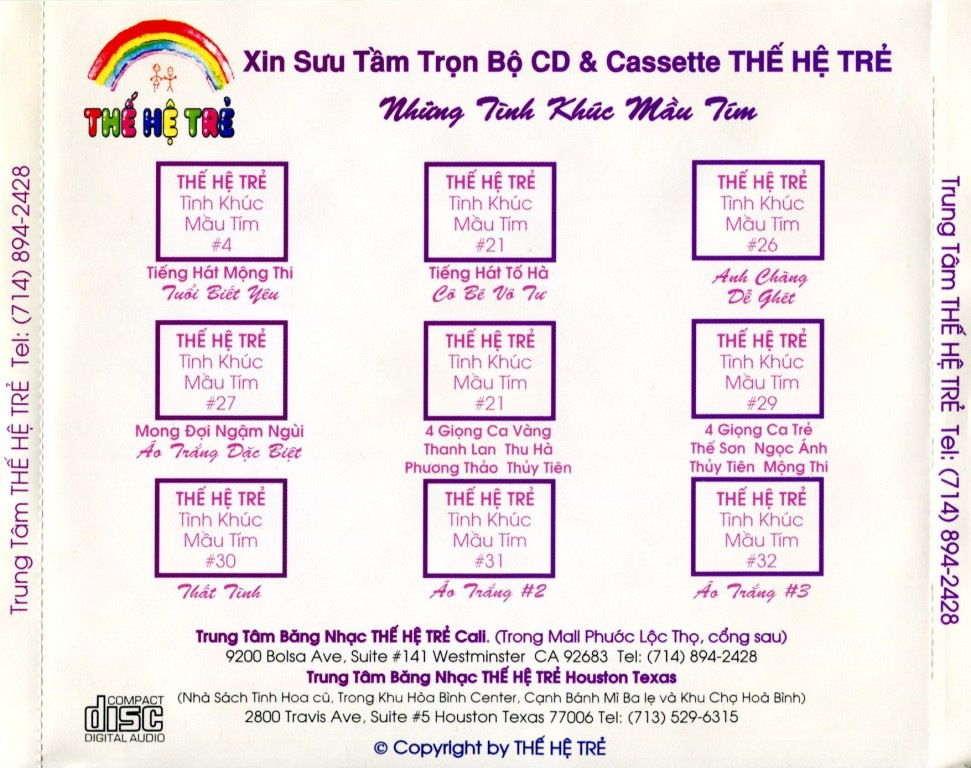 Thế Hệ Trẻ CD31 - Những Tình Khúc Mầu Tím