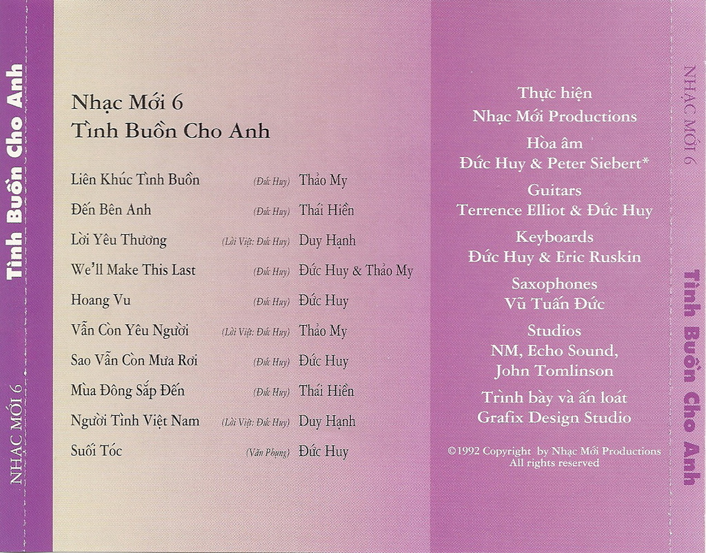 Nhạc Mới CD6 - Tình Buồn Cho Anh