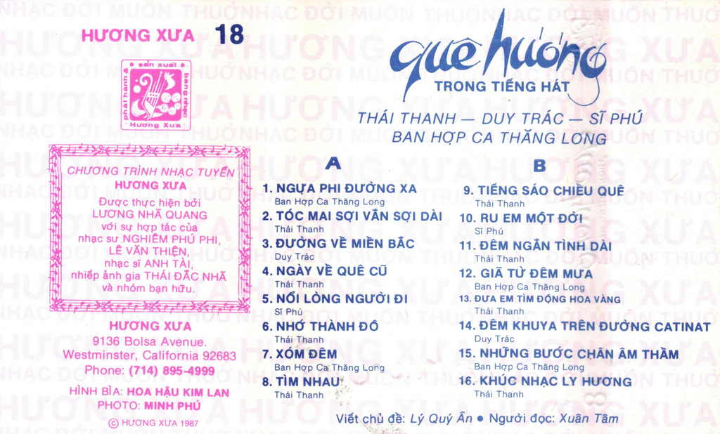 Hương Xưa 18 - Quê Hương Trong Tiếng Hát