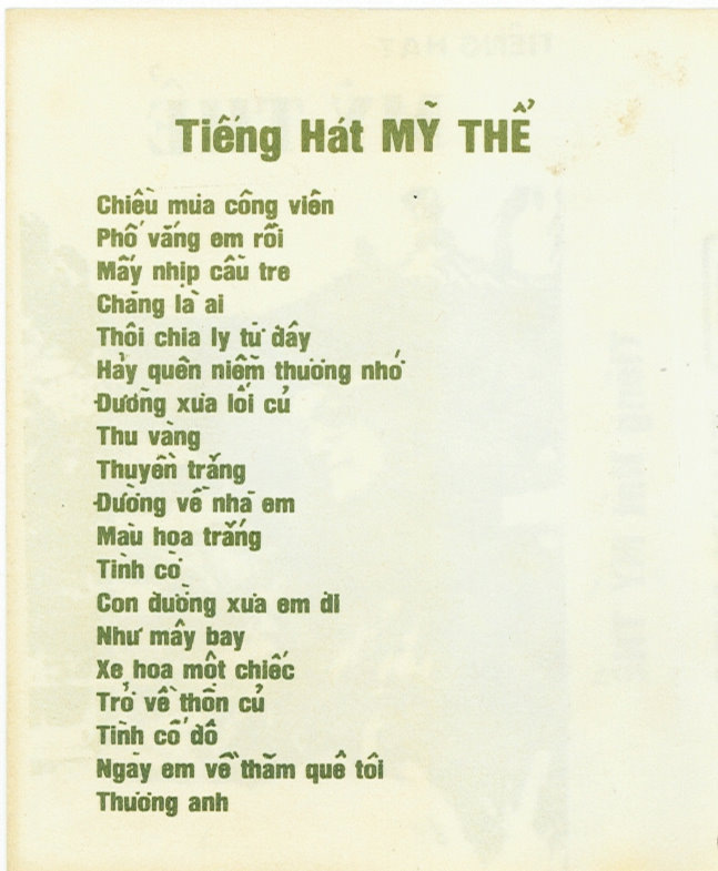Tiếng Hát Mỹ Thể