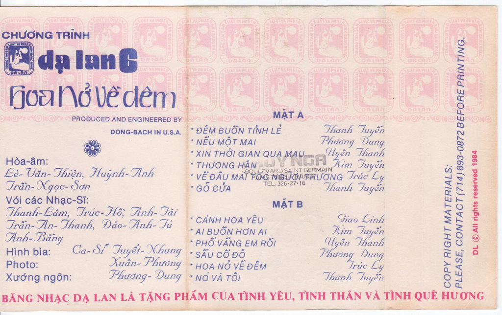 Dạ Lan 6 - Hoa Nở Về Đêm