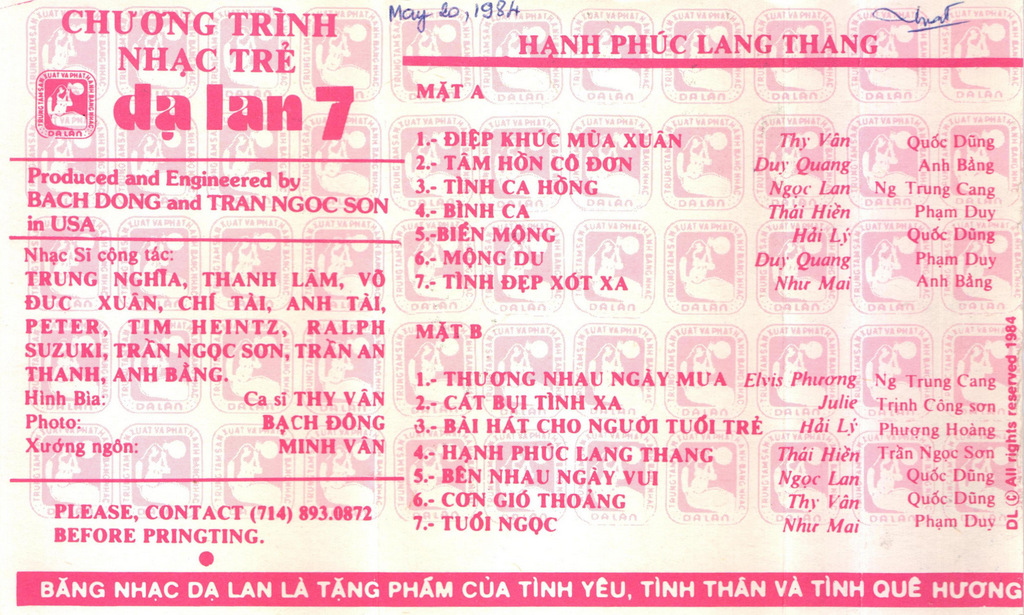 Dạ Lan 7 - Hạnh Phúc Lang Thang