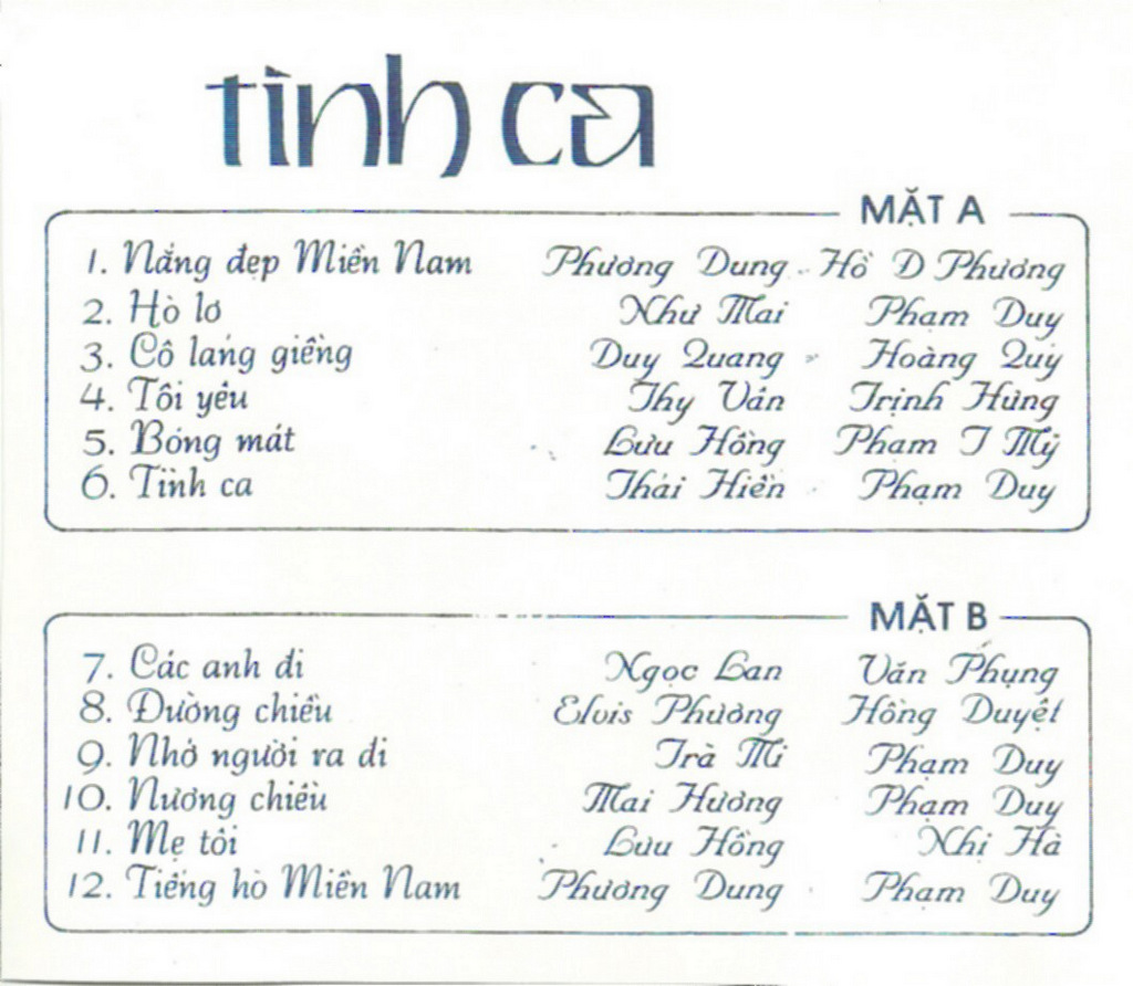 Dạ Lan 9 - Tình Ca