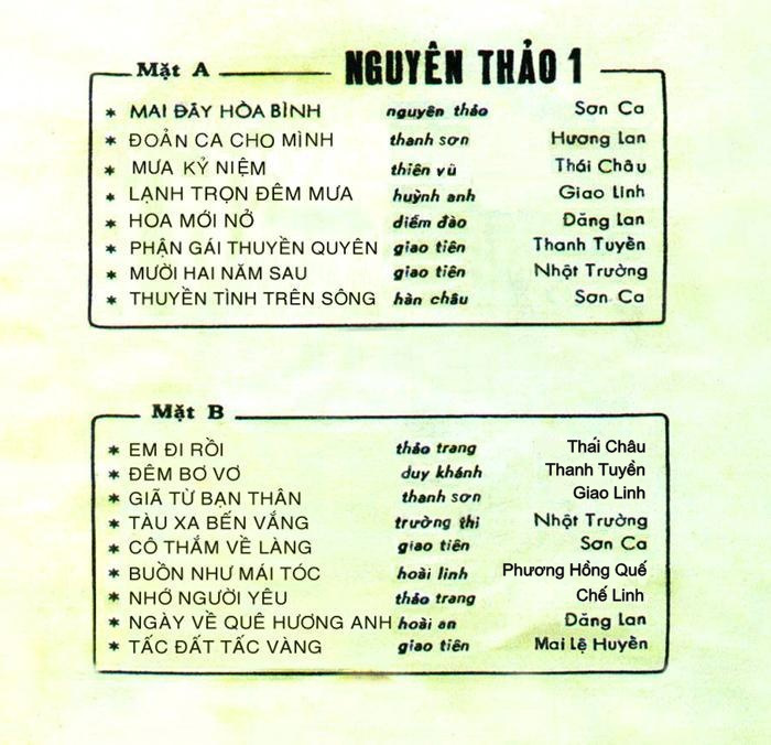 Nguyên Thảo 1 - Mai Đây Hòa Bình
