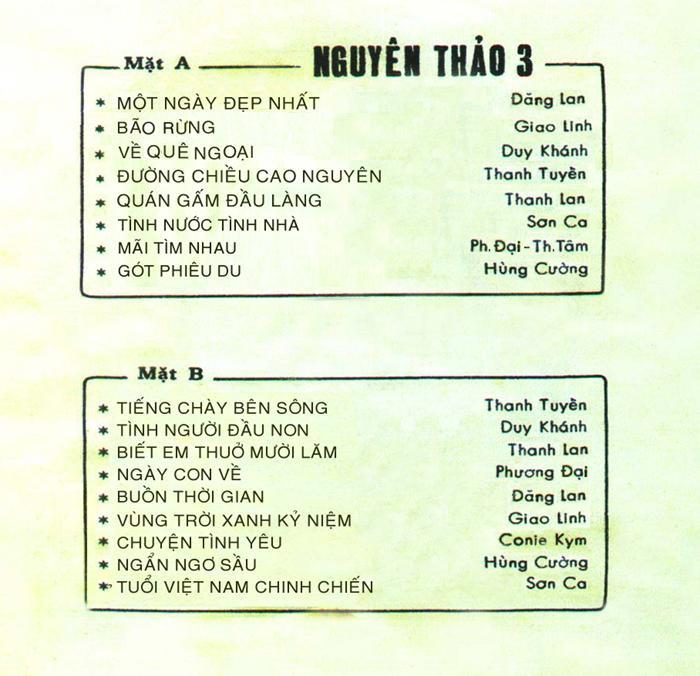 Nguyên Thảo 3 - Không Chủ Đề
