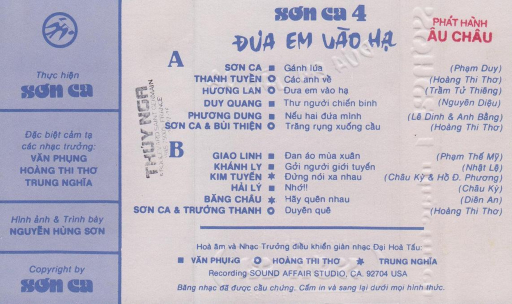 Sơn Ca 4 - Đưa Em Vào Hạ
