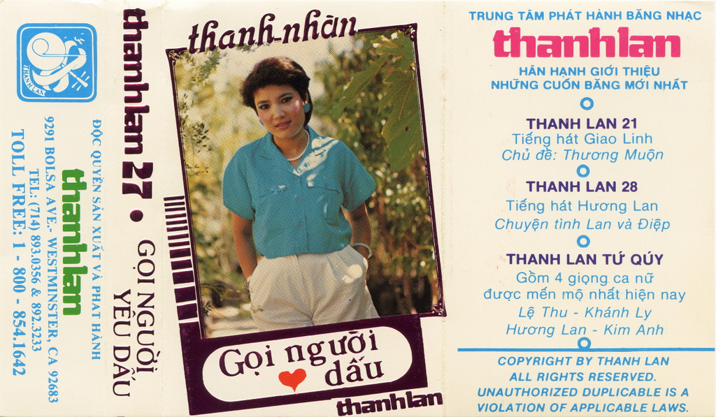 Thanh Lan CD27 - Gọi Người Yêu Dấu