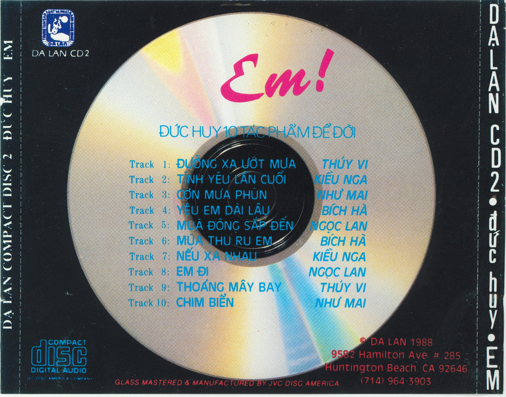 Dạ Lan CD2 - Em (Đức Huy 10 Tác Phẩm Để Đời)