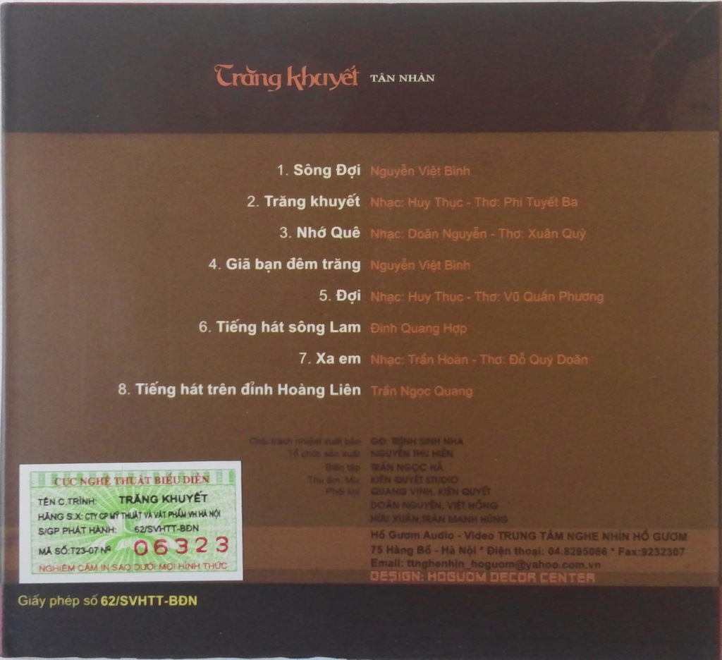 Hồ Gươm CD - Trăng Khuyết
