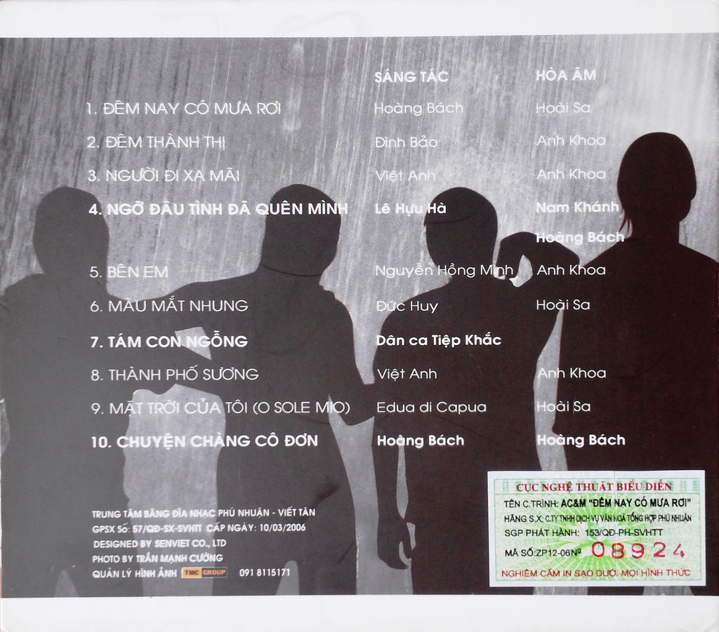 Viết Tân CD - Đêm Nay Có Mưa Rơi