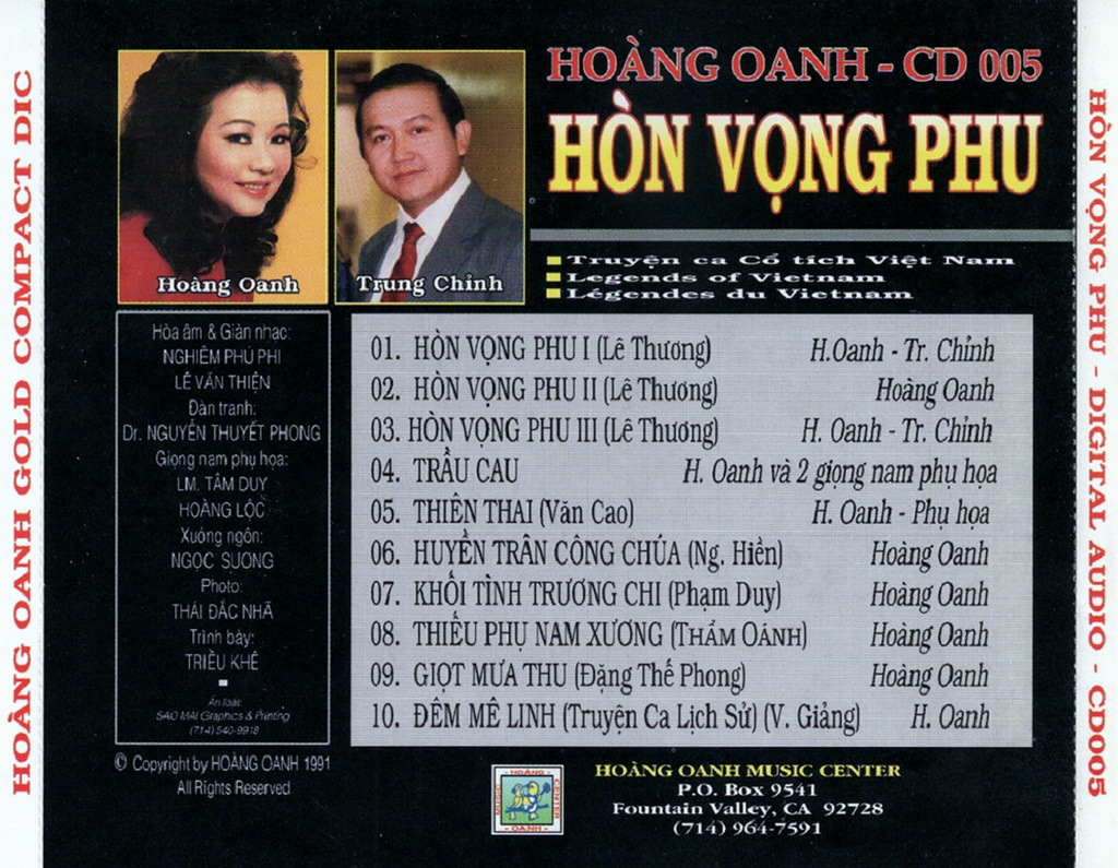 Hoàng Oanh CD005 - Hòn Vọng Phu