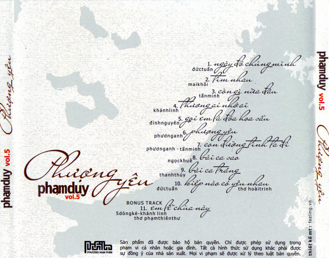 Phương Nam CD - Phạm Duy Vol.5 - Phượng Yêu