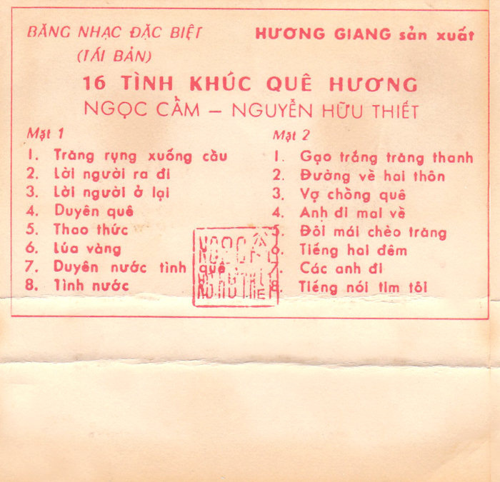 Ngọc Cẩm - Nguyễn Hữu Thiết 1 - 16 Tình Khúc Quê Hương
