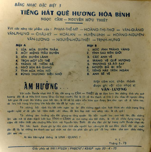 Ngọc Cẩm - Nguyễn Hữu Thiết 3 - Quê Hương Và Hòa Bình