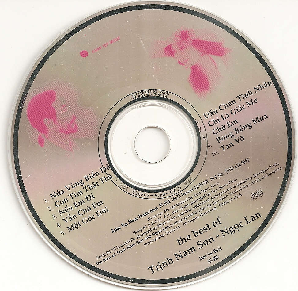 Asia Top Music CD005 - The Best Of Trịnh Nam Sơn, Ngọc Lan
