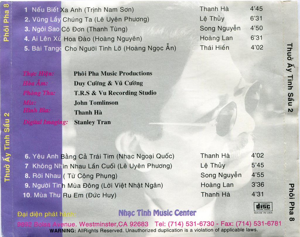 Phôi Pha CD008 - Thuở Ấy Tình Sầu 2