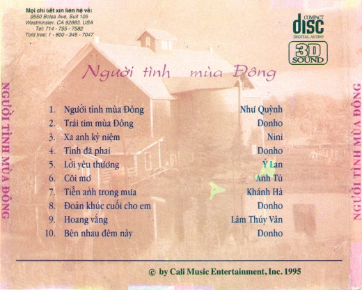 Cali Music CD - Người Tình Mùa Đông