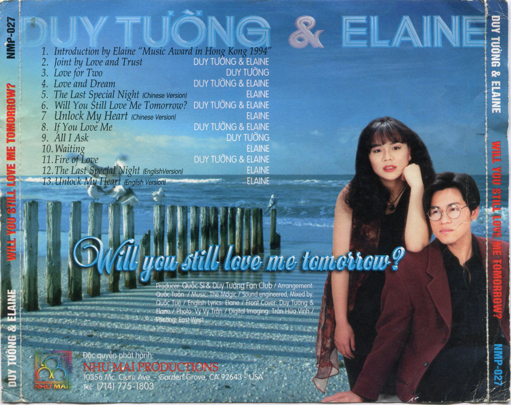 Như Mai CD027 - Will You Still Love Me Tomorrow
