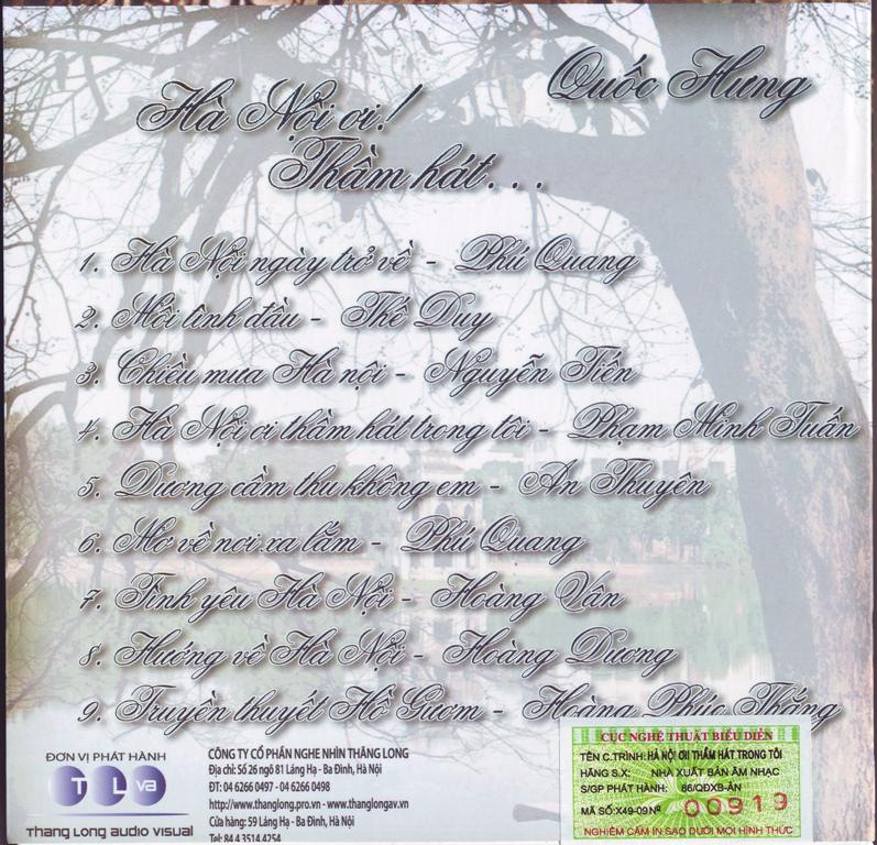 Thăng Long CD - Hà Nội Ơi Thầm Hát