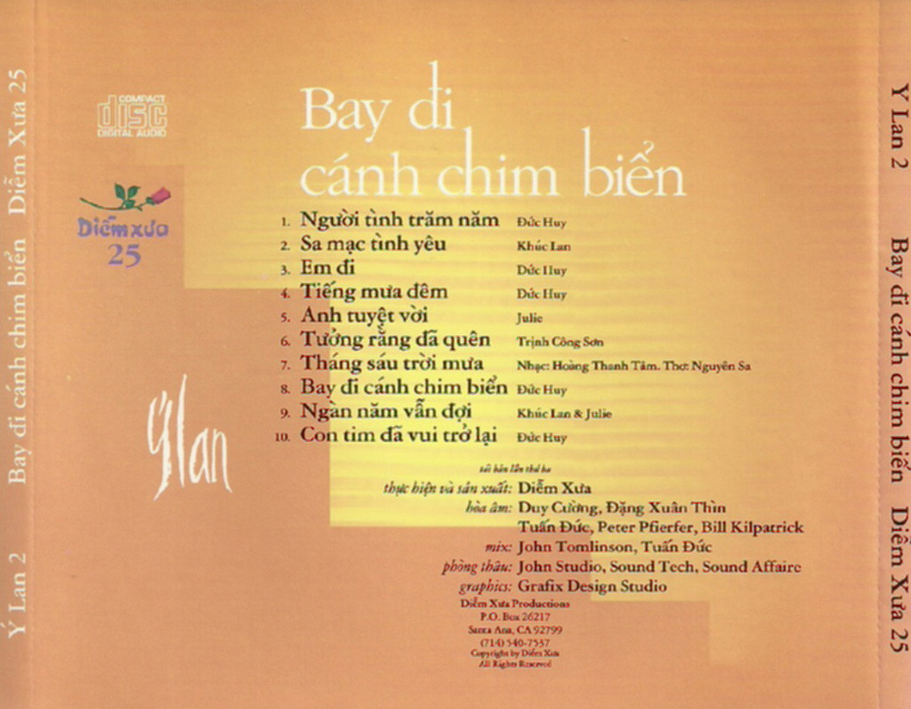 Diễm Xưa CD25 - Bay Đi Cánh Chim Biển