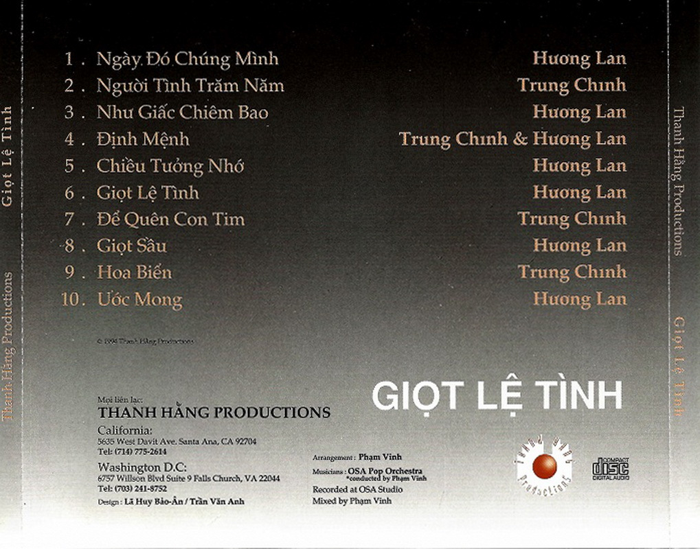 Thanh Hằng CD - Giọt Lệ Tình